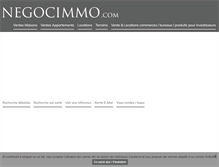 Tablet Screenshot of negocimmo.com